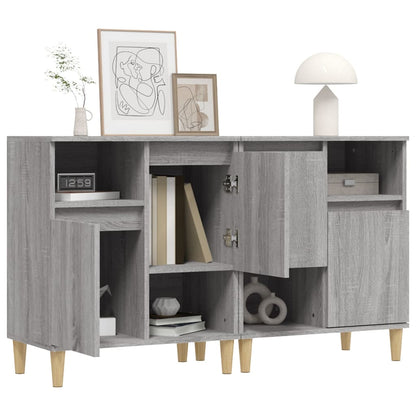 vidaXL Sideboards 2 pcs Grey Sonoma 60x35x70 cm Engineered Wood