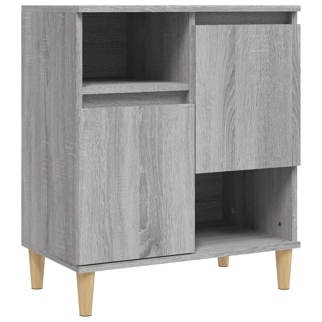 vidaXL Sideboards 2 pcs Grey Sonoma 60x35x70 cm Engineered Wood