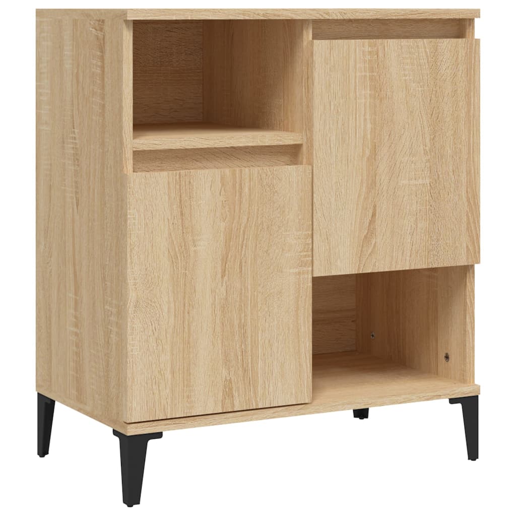 vidaXL Sideboards 2 pcs Sonoma Oak 60x35x70 cm Engineered Wood