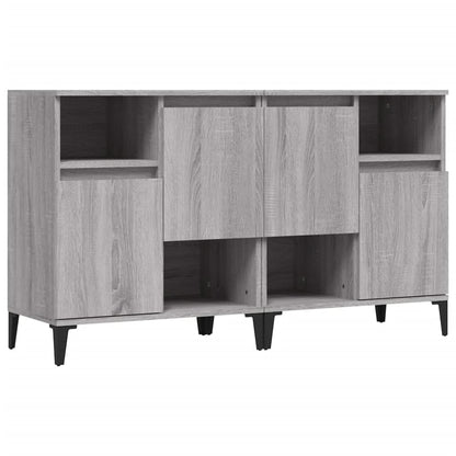 vidaXL Sideboards 2 pcs Grey Sonoma 60x35x70 cm Engineered Wood