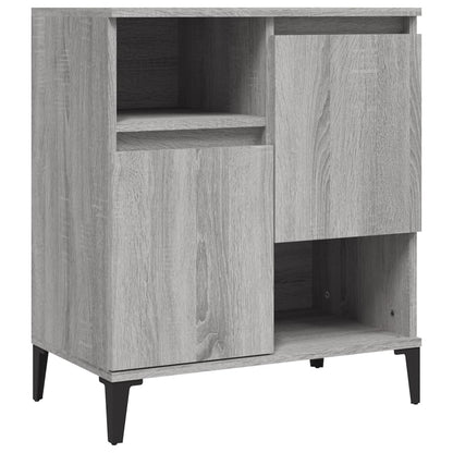 vidaXL Sideboards 2 pcs Grey Sonoma 60x35x70 cm Engineered Wood