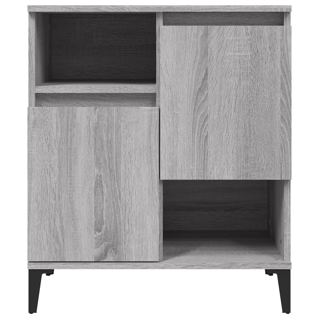 vidaXL Sideboards 2 pcs Grey Sonoma 60x35x70 cm Engineered Wood