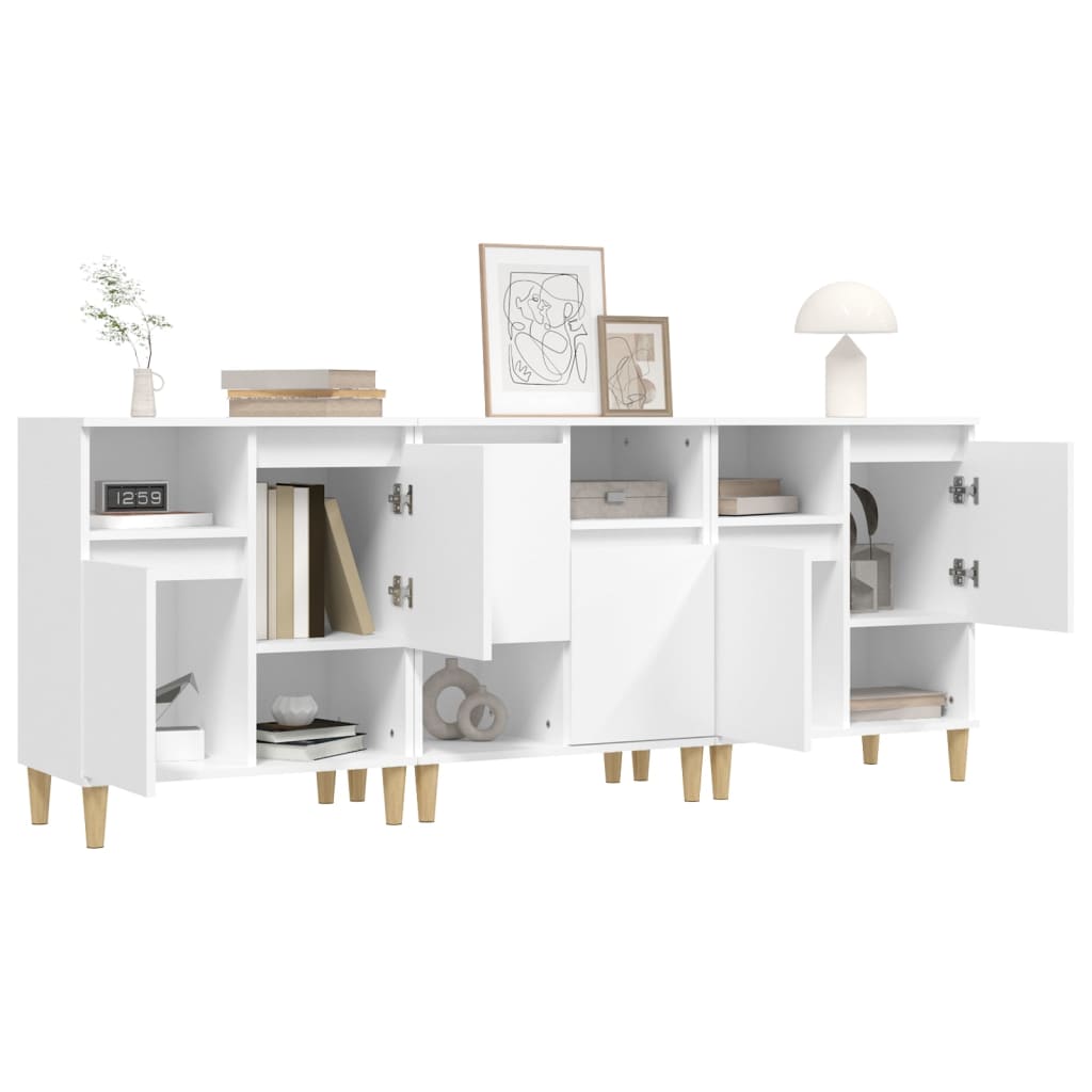 vidaXL Sideboards 3 pcs White 60x35x70 cm Engineered Wood