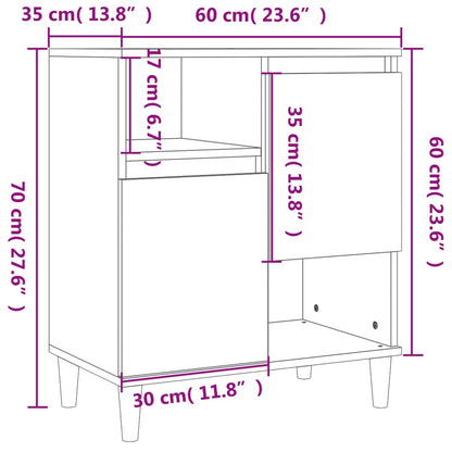 vidaXL Sideboards 3 pcs White 60x35x70 cm Engineered Wood