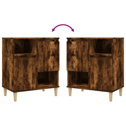 vidaXL Sideboards 3 pcs Smoked Oak 60x35x70 cm Engineered Wood