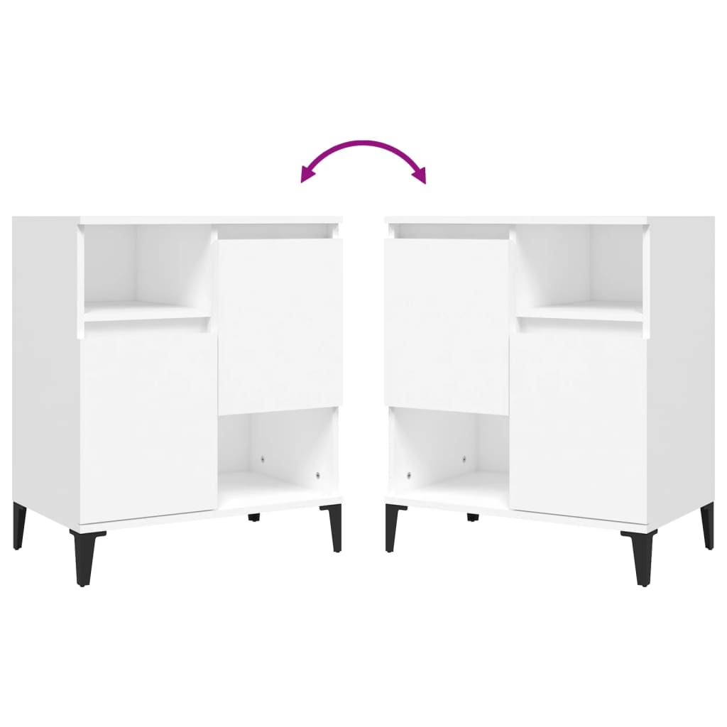 vidaXL Sideboards 3 pcs White 60x35x70 cm Engineered Wood