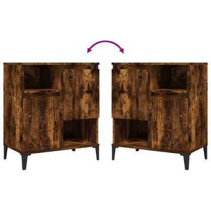vidaXL Sideboards 3 pcs Smoked Oak 60x35x70 cm Engineered Wood