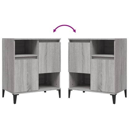 vidaXL Sideboards 3 pcs Grey Sonoma 60x35x70 cm Engineered Wood