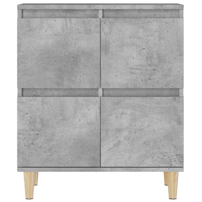 vidaXL Sideboards 2 pcs Concrete Grey 60x35x70 cm Engineered Wood