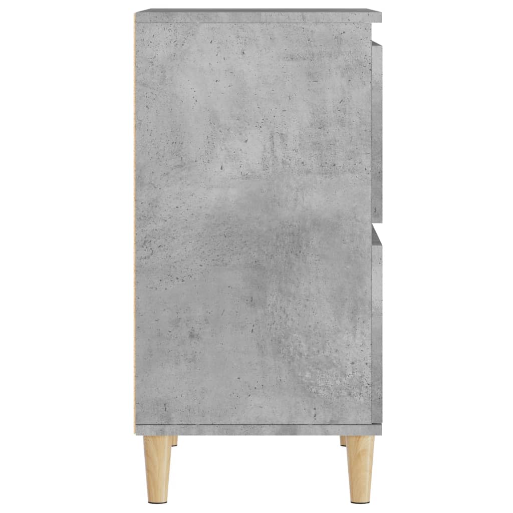 vidaXL Sideboards 2 pcs Concrete Grey 60x35x70 cm Engineered Wood