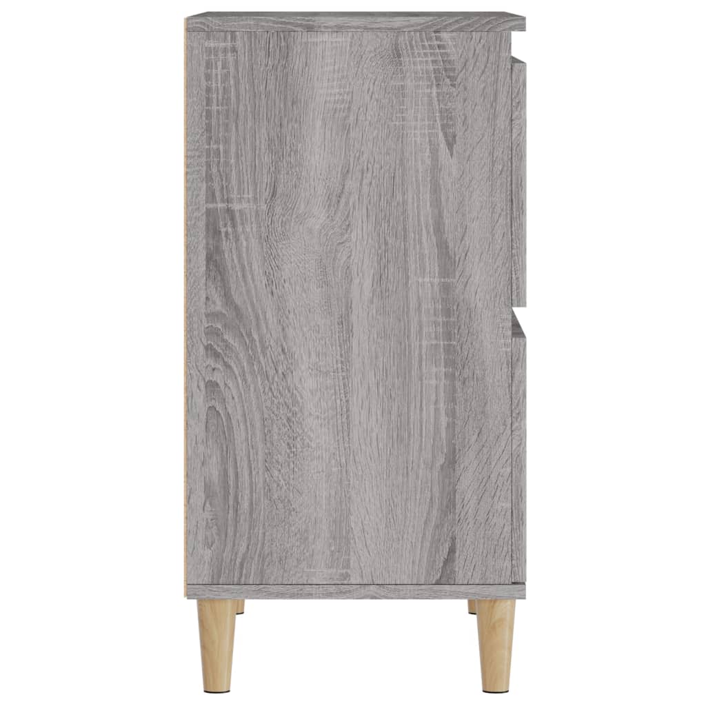 vidaXL Sideboards 2 pcs Grey Sonoma 60x35x70 cm Engineered Wood