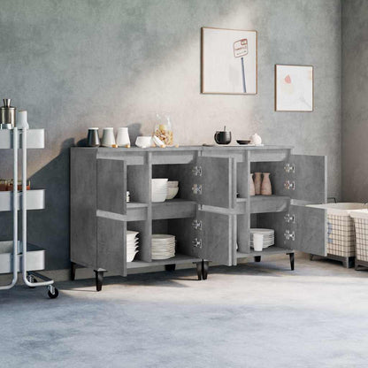 vidaXL Sideboards 2 pcs Concrete Grey 60x35x70 cm Engineered Wood