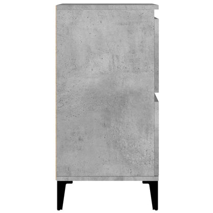 vidaXL Sideboards 2 pcs Concrete Grey 60x35x70 cm Engineered Wood