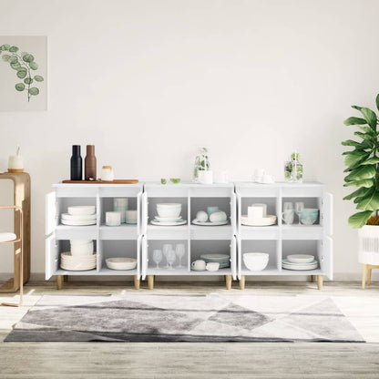 vidaXL Sideboards 3 pcs White 60x35x70 cm Engineered Wood