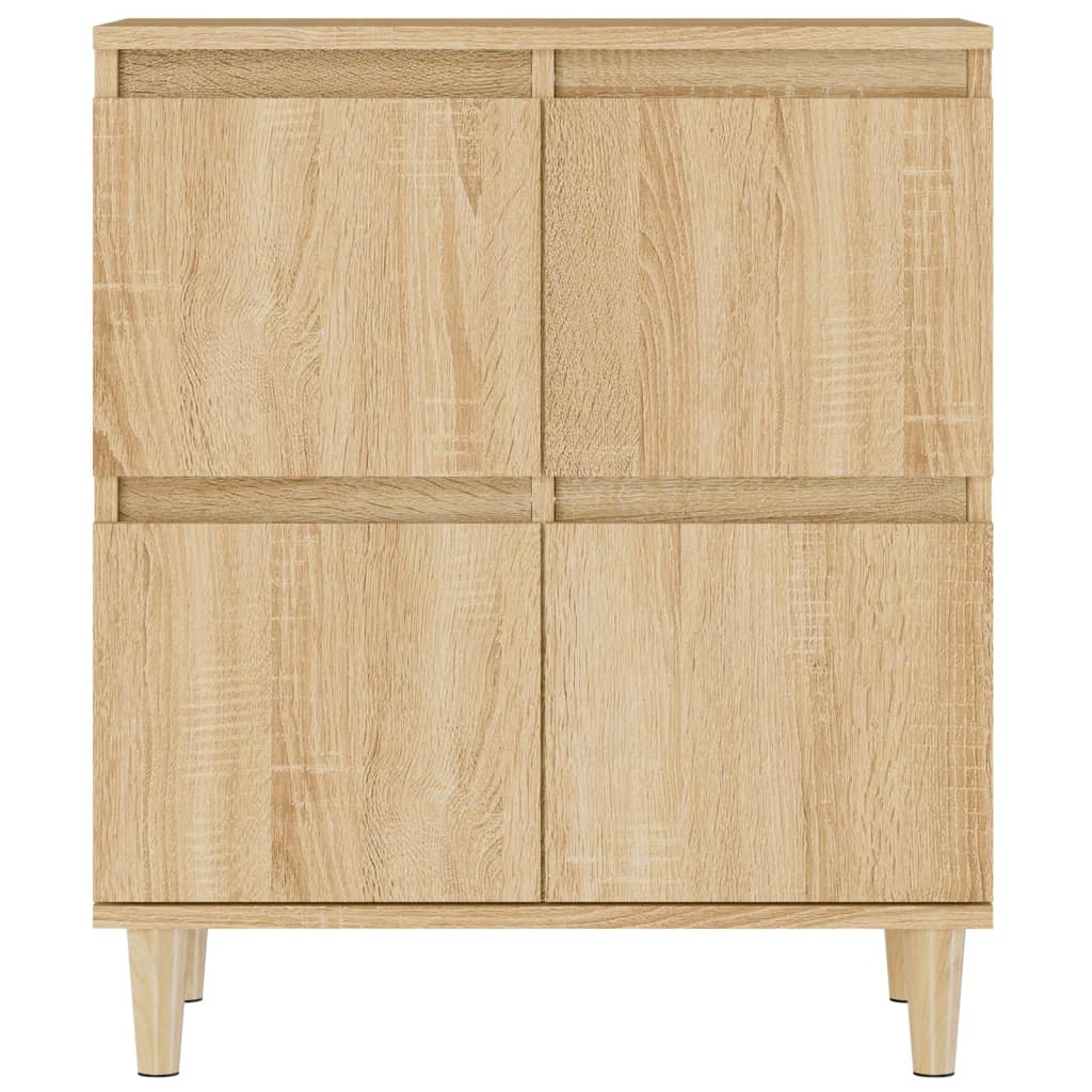 vidaXL Sideboards 3 pcs Sonoma Oak 60x35x70 cm Engineered Wood