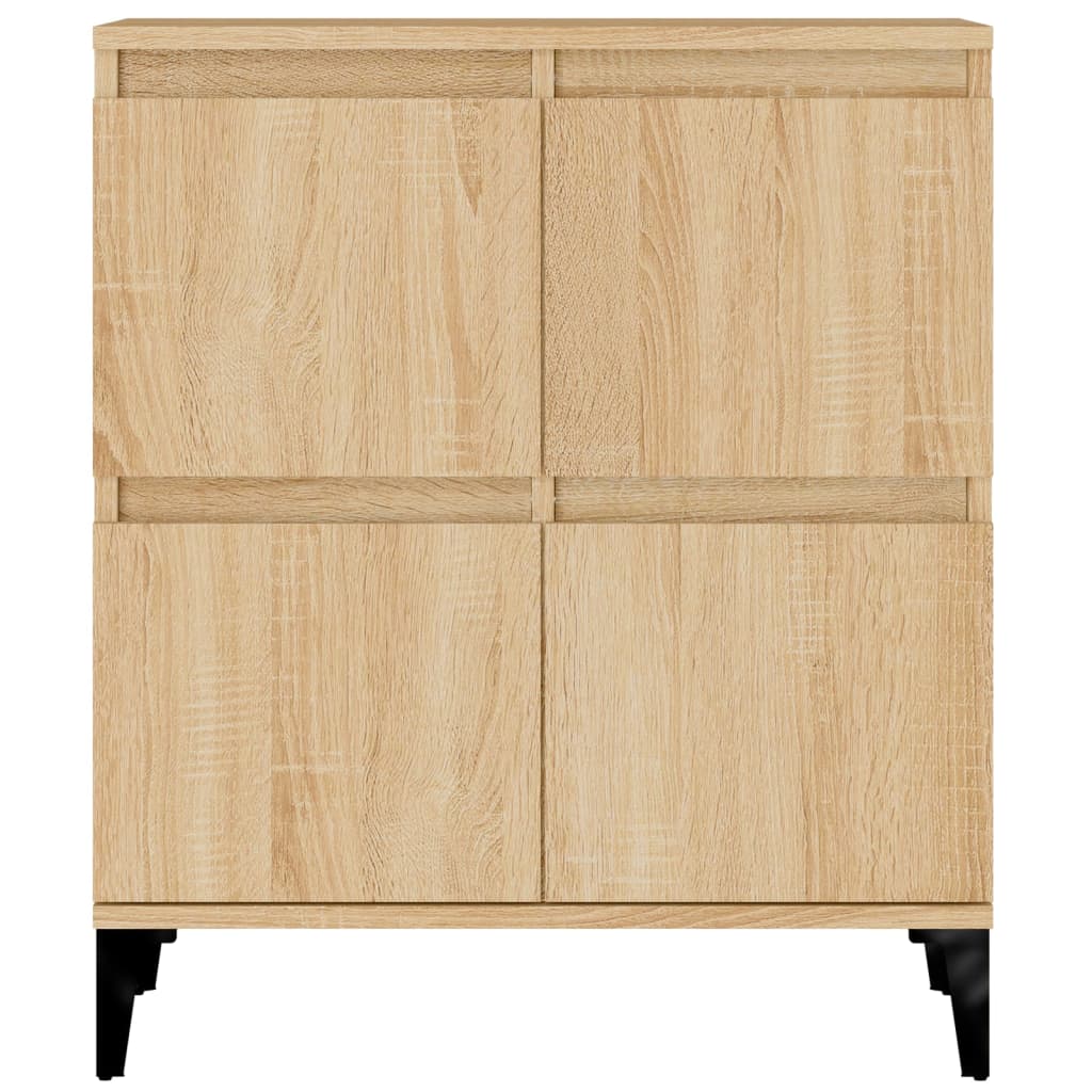 vidaXL Sideboards 3 pcs Sonoma Oak 60x35x70 cm Engineered Wood