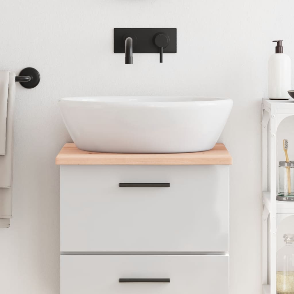 vidaXL Bathroom Countertop 40x60x2 cm Untreated Solid Wood