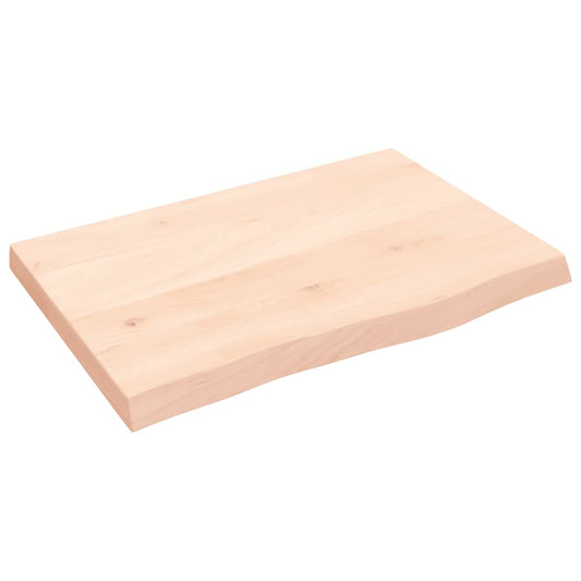 vidaXL Bathroom Countertop 60x40x(2-4) cm Untreated Solid Wood