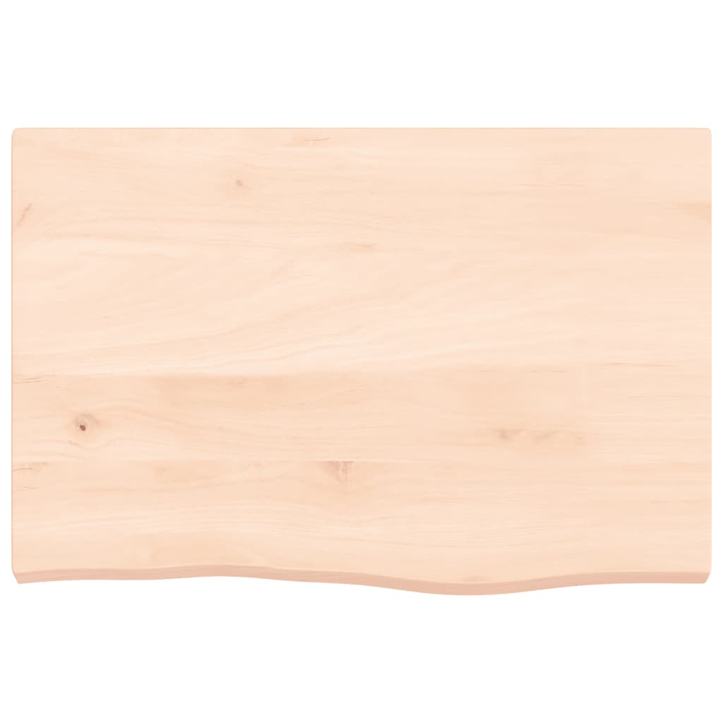 vidaXL Bathroom Countertop 60x40x(2-4) cm Untreated Solid Wood