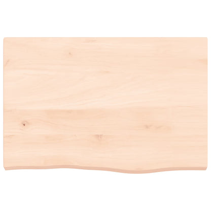 vidaXL Bathroom Countertop 60x40x(2-4) cm Untreated Solid Wood