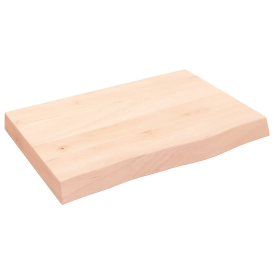 vidaXL Bathroom Countertop 60x40x(2-6) cm Untreated Solid Wood
