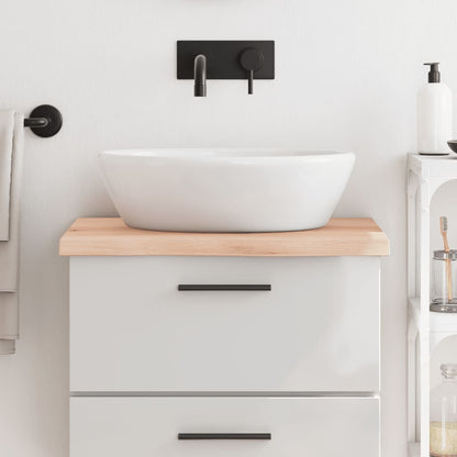 vidaXL Bathroom Countertop 60x50x(2-4) cm Untreated Solid Wood
