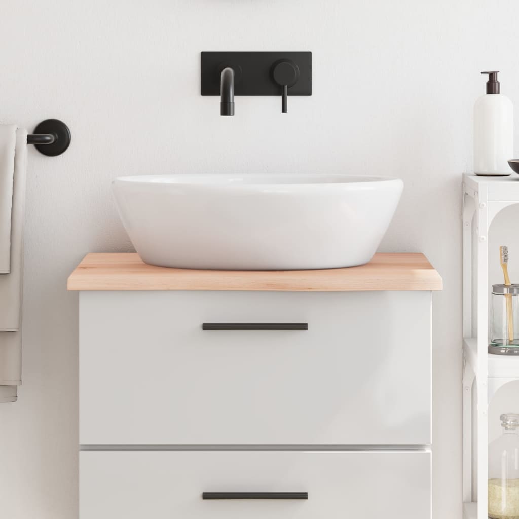 vidaXL Bathroom Countertop 60x60x2 cm Untreated Solid Wood