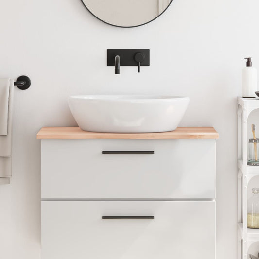 vidaXL Bathroom Countertop 80x40x2 cm Untreated Solid Wood