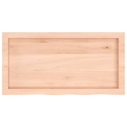 vidaXL Bathroom Countertop 80x40x(2-4) cm Untreated Solid Wood