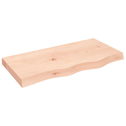 vidaXL Bathroom Countertop 80x40x(2-6) cm Untreated Solid Wood