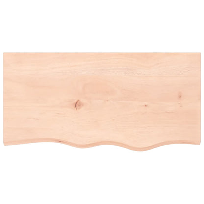 vidaXL Bathroom Countertop 80x40x(2-6) cm Untreated Solid Wood