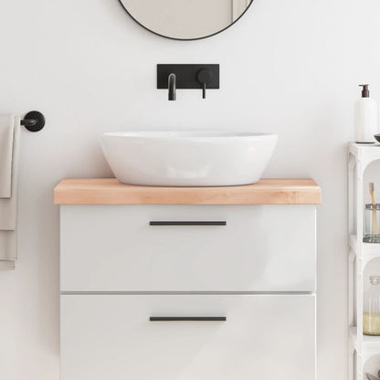 vidaXL Bathroom Countertop 80x40x(2-6) cm Untreated Solid Wood