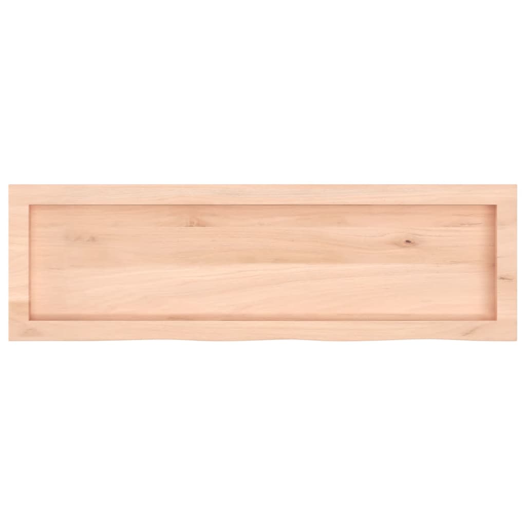 vidaXL Bathroom Countertop 100x30x(2-4) cm Untreated Solid Wood
