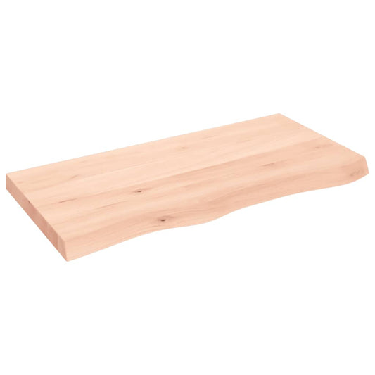 vidaXL Bathroom Countertop 100x50x(2-6) cm Untreated Solid Wood