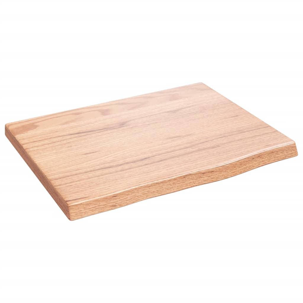 vidaXL Bathroom Countertop Light Brown 40x30x2 cm Treated Solid Wood