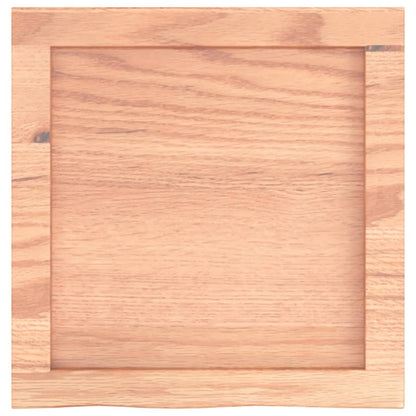 vidaXL Bathroom Countertop Light Brown 40x40x(2-4) cm Treated Solid Wood