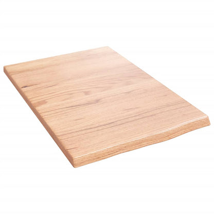 vidaXL Bathroom Countertop Light Brown 40x60x2 cm Treated Solid Wood