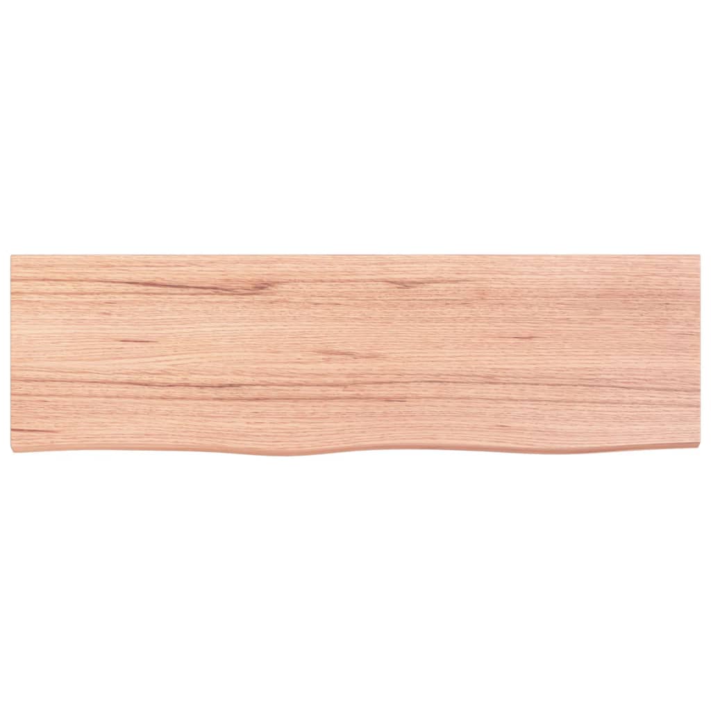 vidaXL Bathroom Countertop Light Brown 100x30x2 cm Treated Solid Wood