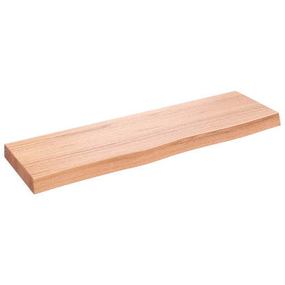 vidaXL Bathroom Countertop Light Brown 100x30x(2-6)cm Treated Solid Wood