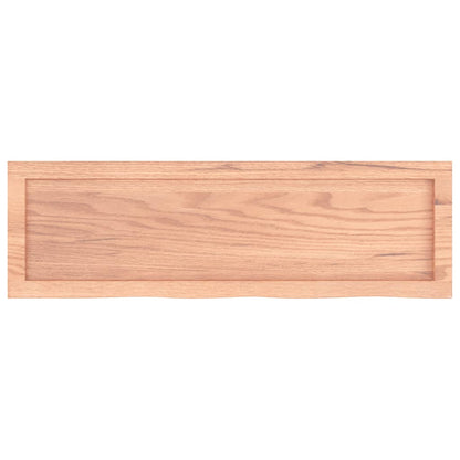 vidaXL Bathroom Countertop Light Brown 100x30x(2-6)cm Treated Solid Wood