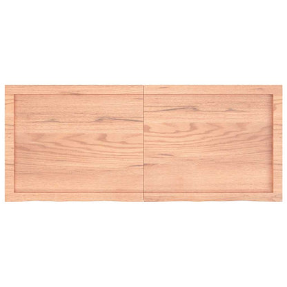 vidaXL Bathroom Countertop Light Brown 120x50x(2-6)cm Treated Solid Wood