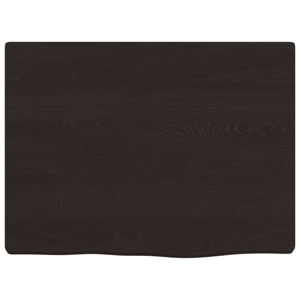 vidaXL Bathroom Countertop Dark Brown 40x30x2 cm Treated Solid Wood