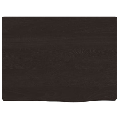 vidaXL Bathroom Countertop Dark Brown 40x30x2 cm Treated Solid Wood