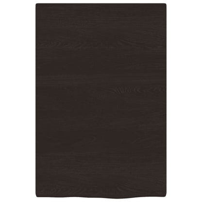 vidaXL Bathroom Countertop Dark Brown 40x60x2 cm Treated Solid Wood