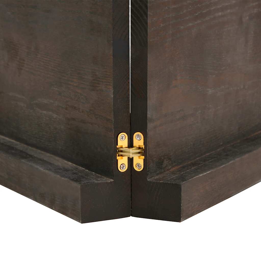 vidaXL Bathroom Countertop Dark Brown 140x50x(2-6) cm Treated Solid Wood