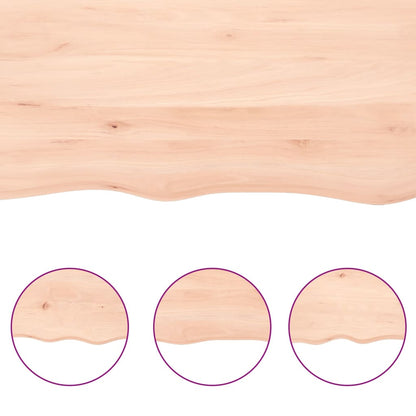 vidaXL Table Top 60x40x2 cm Untreated Solid Wood Oak