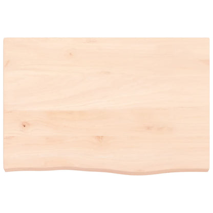vidaXL Table Top 60x40x(2-4) cm Untreated Solid Wood Oak