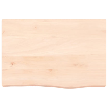 vidaXL Table Top 60x40x(2-6) cm Untreated Solid Wood Oak