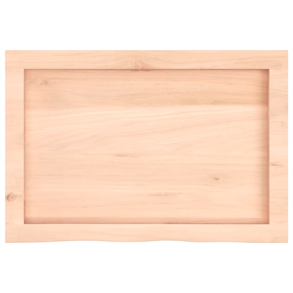 vidaXL Table Top 60x40x(2-6) cm Untreated Solid Wood Oak