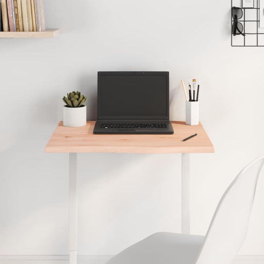 vidaXL Table Top 60x50x2 cm Untreated Solid Wood Oak